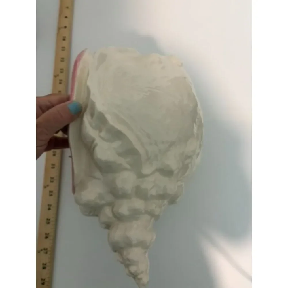 vtg.Large ceramic conch shell planter - Picture 5 of 10